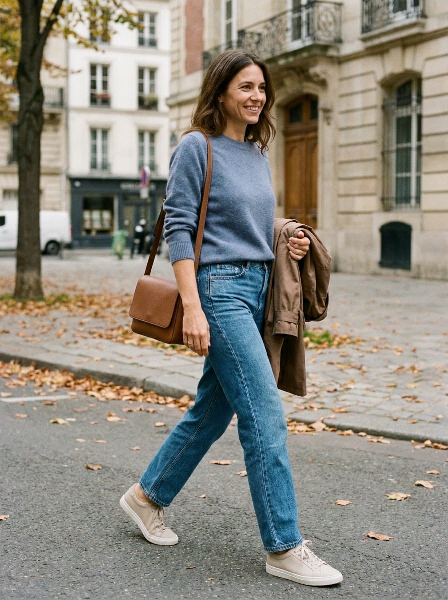 Casual Herbst Outfit mit Sneakern - Herbst Outfit